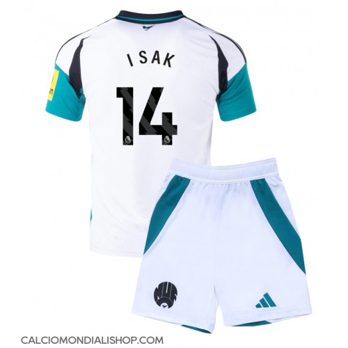 Maglie da calcio Newcastle United Alexander Isak #14 Terza Maglia Bambino 2024-25 Manica Corta (+ Pantaloni corti)